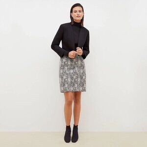 MM LAFLEUR Womens Black Crackle NOHO PENCIL SKIRT Lightweight Stretch Size 0